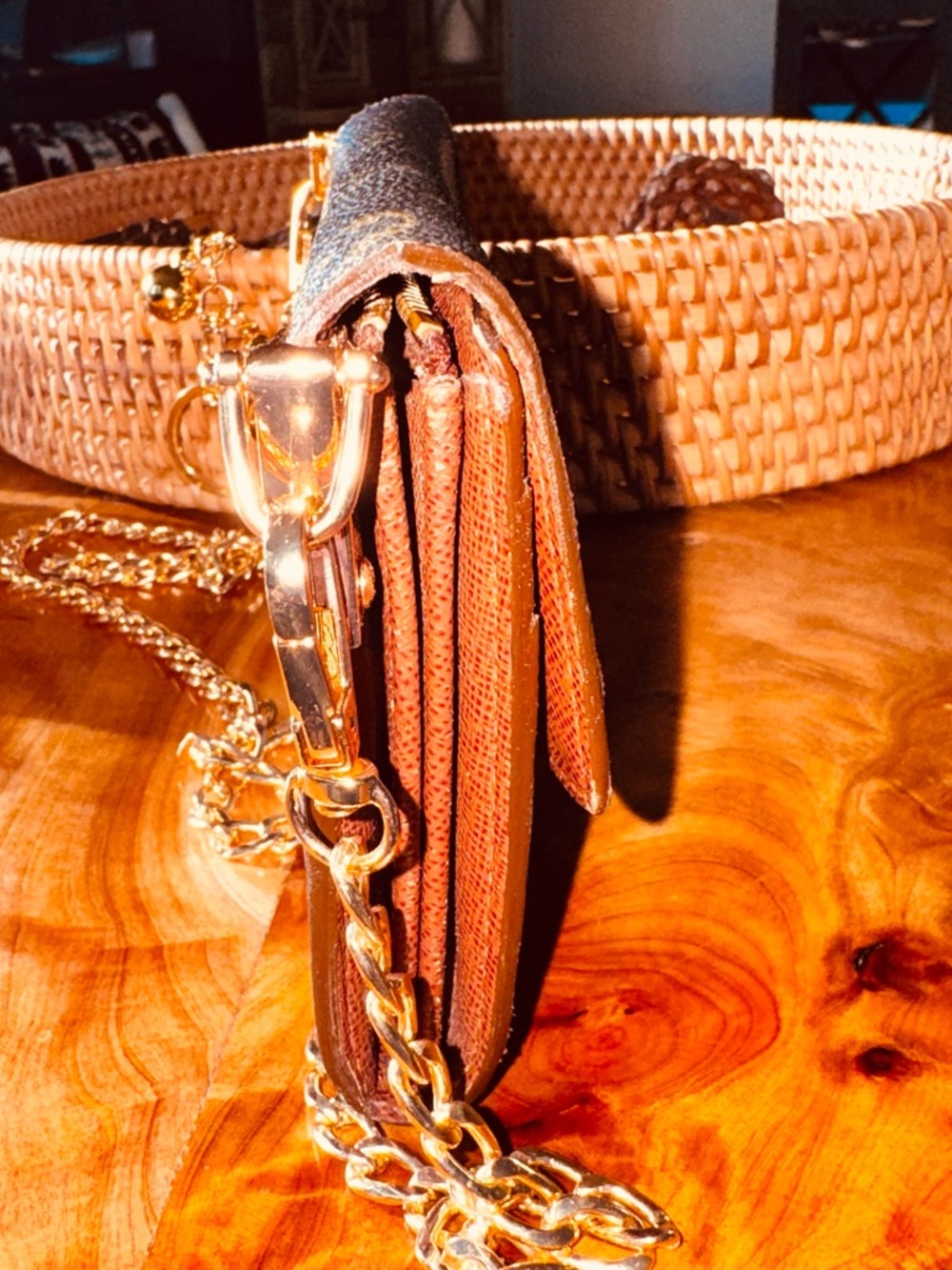Louis Vuitton vintage Sarah long wallet monogram converted Crossbody 2008 - Picture 5 of 16